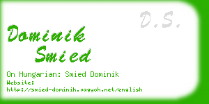 dominik smied business card